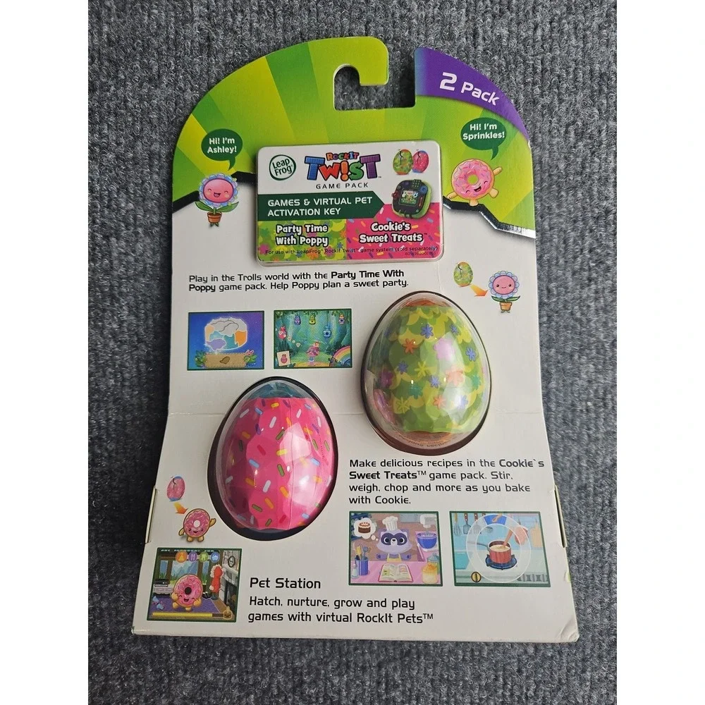 Leap Frog RockIt Twist Game Pack Trolls & Cookie's Sweet Treats Brand New Sealed
